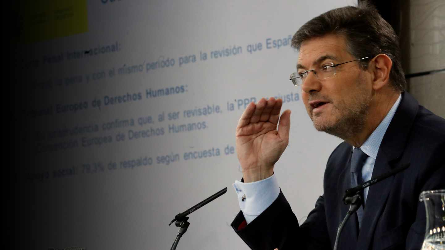 Rafael Catalá, ex ministro de Justicia.