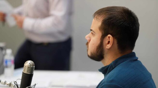 El rapero Pablo Hasel, durante una sesión del juicio.