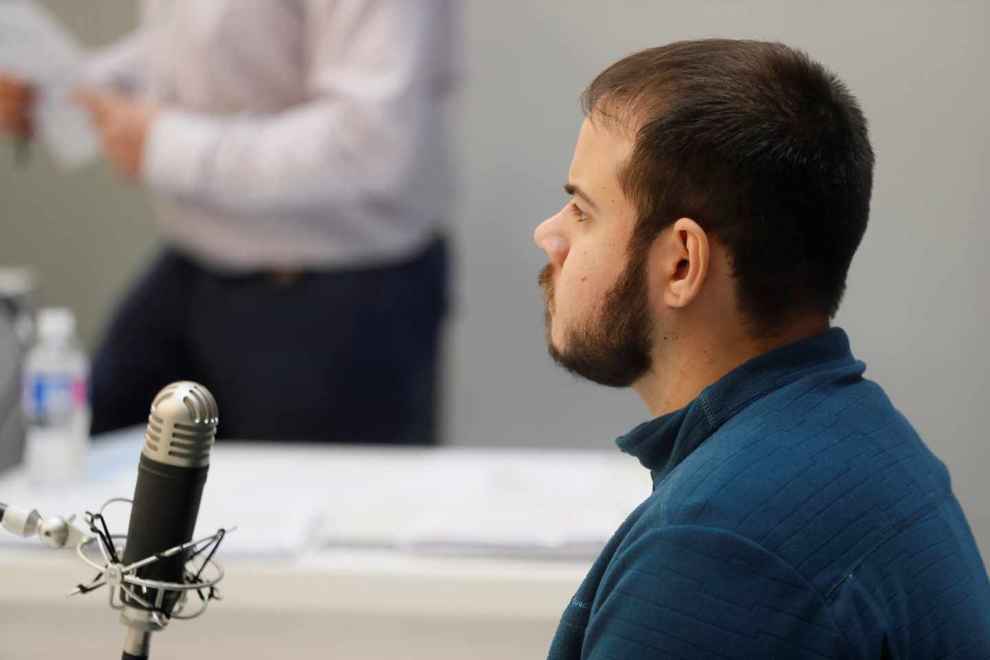 El rapero Pablo Hasel, durante una sesión del juicio.