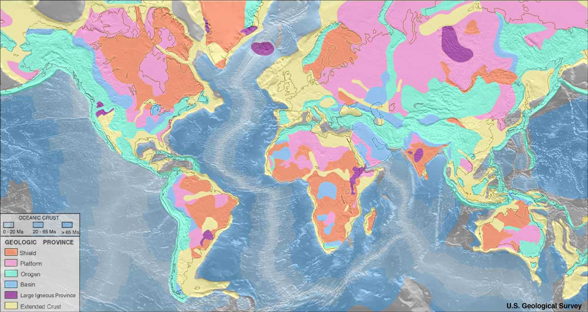 Regiones geológicas del mundo