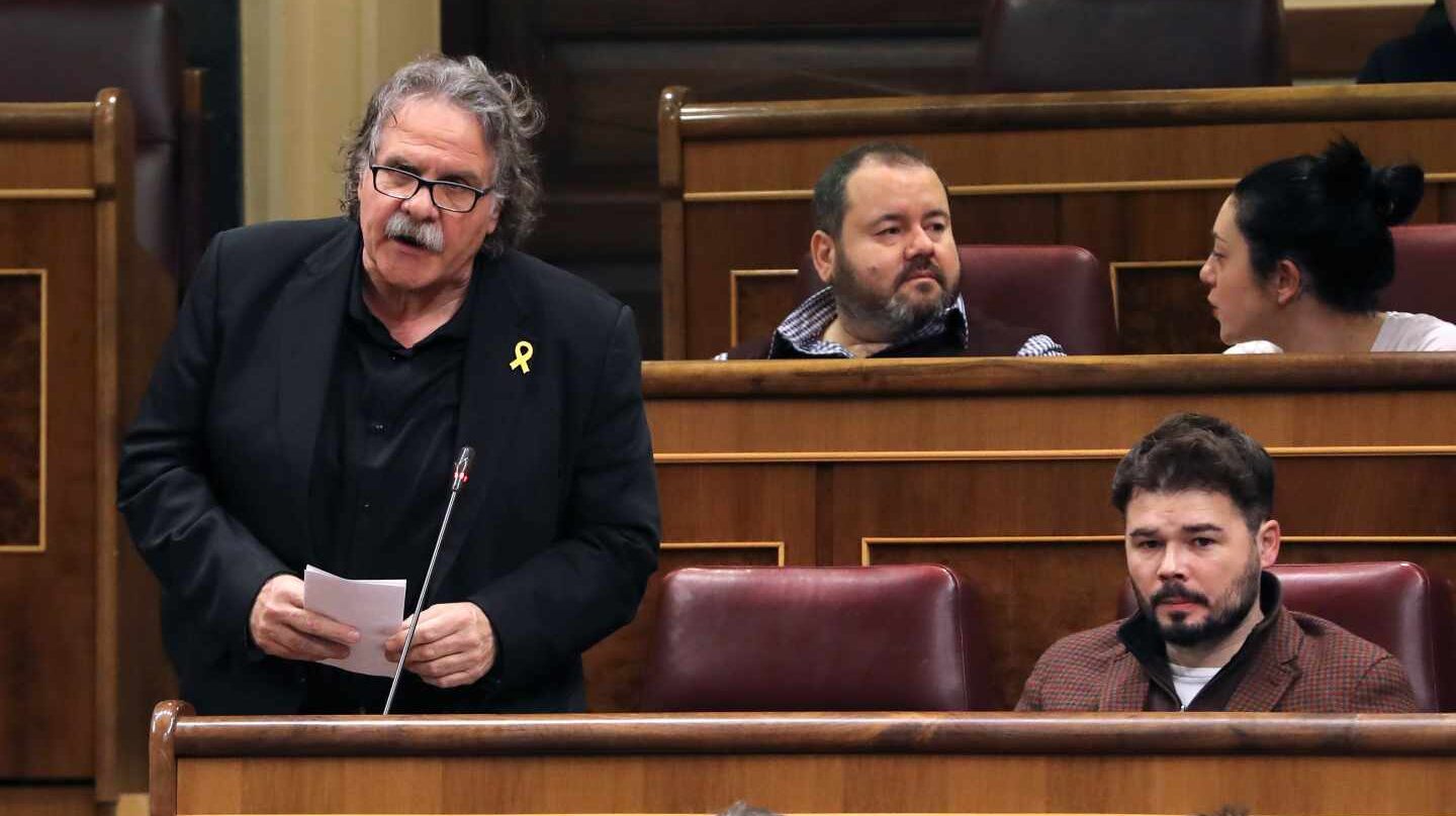 Los diputados de ERC en el Congreso de los Diputados, Joan Tardá y Gabriel Rufián.
