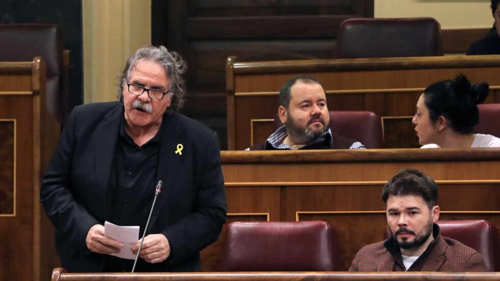 Los diputados de ERC en el Congreso de los Diputados, Joan Tardá y Gabriel Rufián.