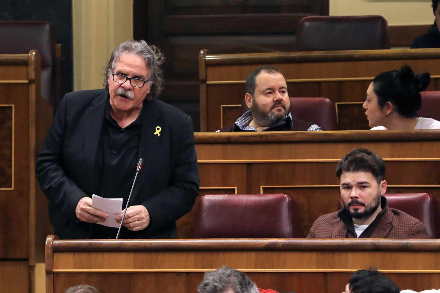 Los diputados de ERC en el Congreso de los Diputados, Joan Tardá y Gabriel Rufián.