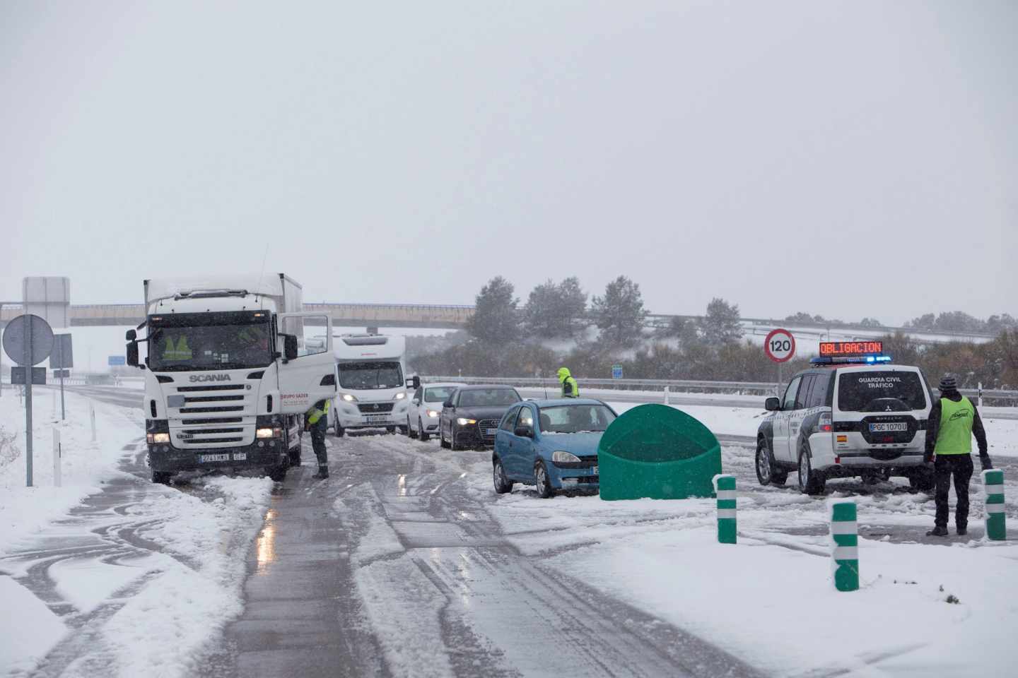 Temporal de nieve en España.