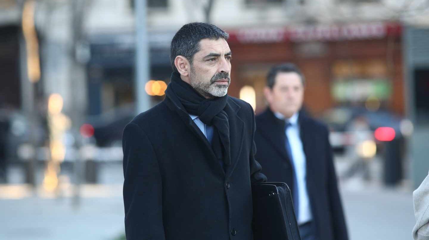 El ex mayor de los Mossos, Josep Lluis Trapero, a su llegada a la Audiencia Nacional para declarar por un posible delito de sedición.