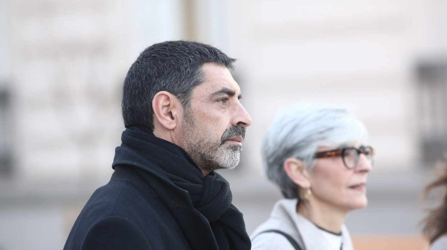 El ex mayor de los Mossos, Josep Lluis Trapero, a su llegada a la Audiencia Nacional para declarar por un posible delito de sedición.