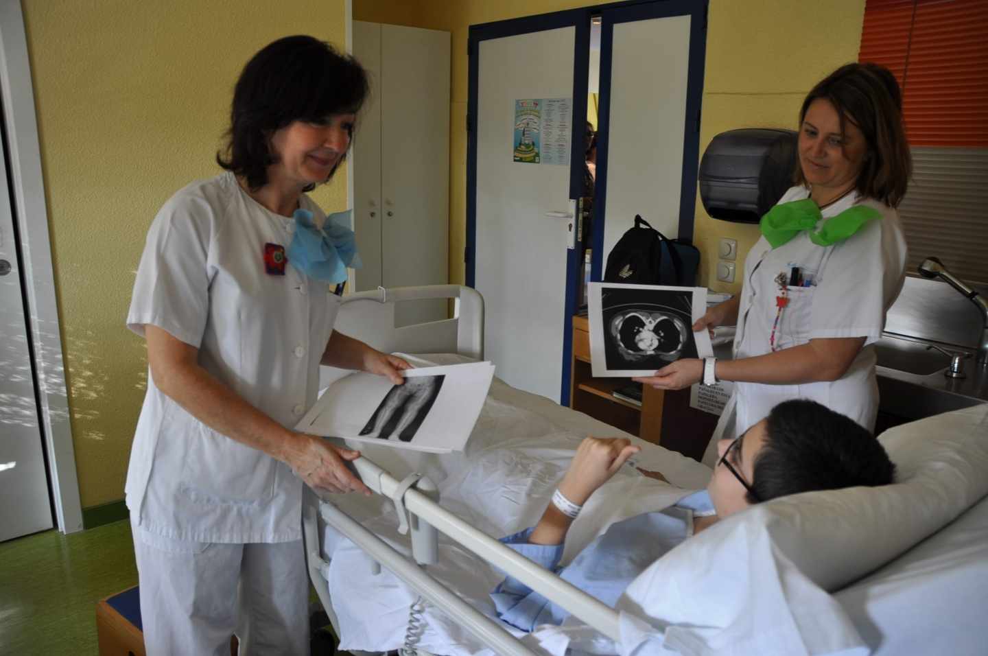 Un niño ingresado en el Hospital Niño Jesús de Madrid.