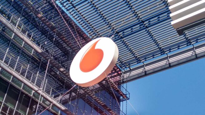 vodafone logo La sede central de Vodafone España en Madrid.