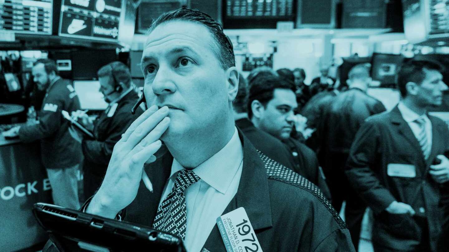 Operadores de bolsa en Wall Street.