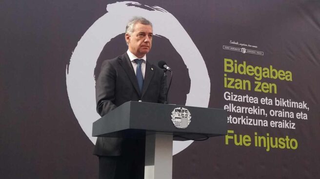 El lehendakari Iñigo Urkullu durante su intervencion en el acto con motivo del Día Europeo de las Víctimas del Terrorismo. El lehendakari Iñigo Urkullu durante su intervencion en el acto con motivo del Día Europeo de las Víctimas del Terrorismo.