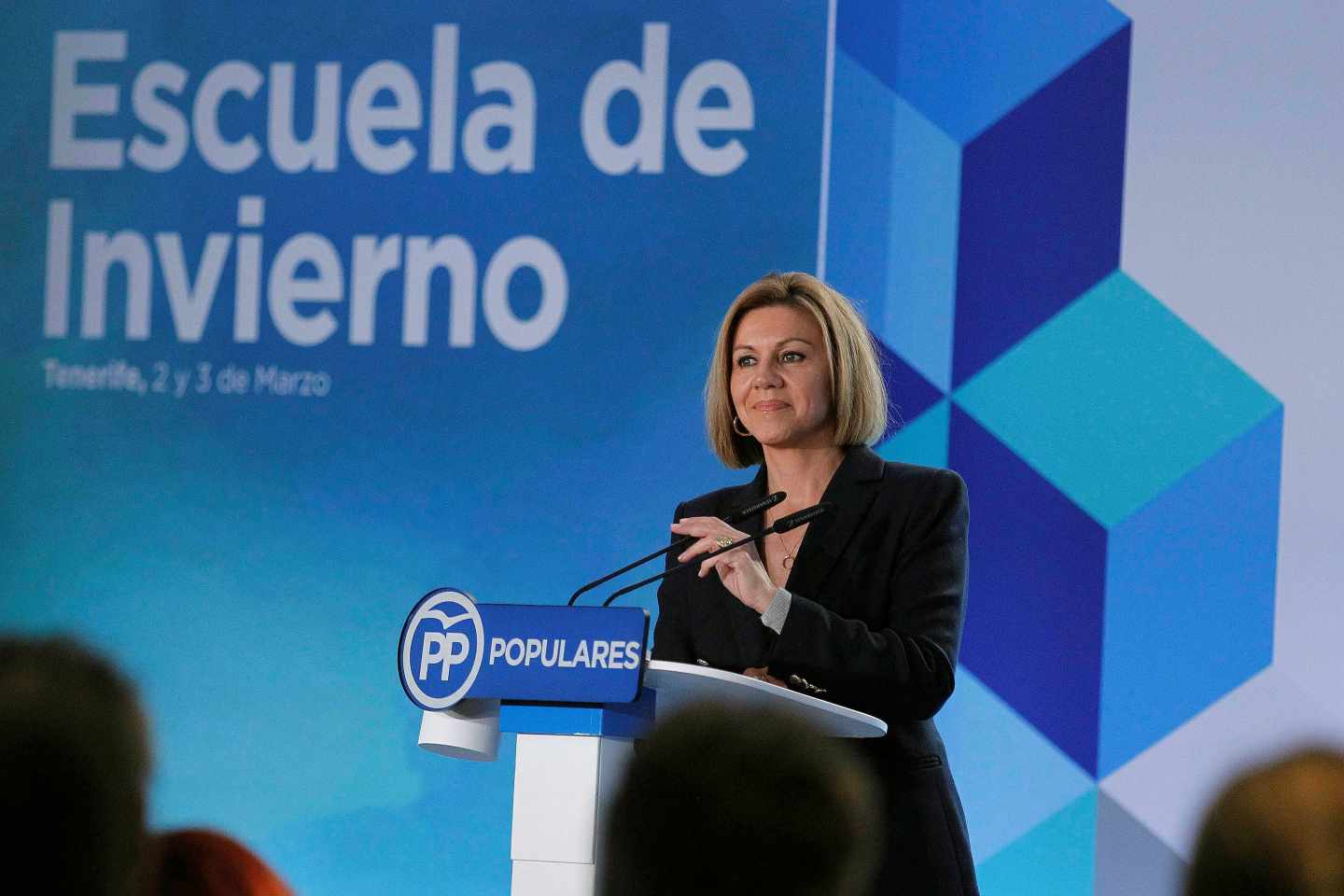 María Dolores de Cospedal en un acto del PP