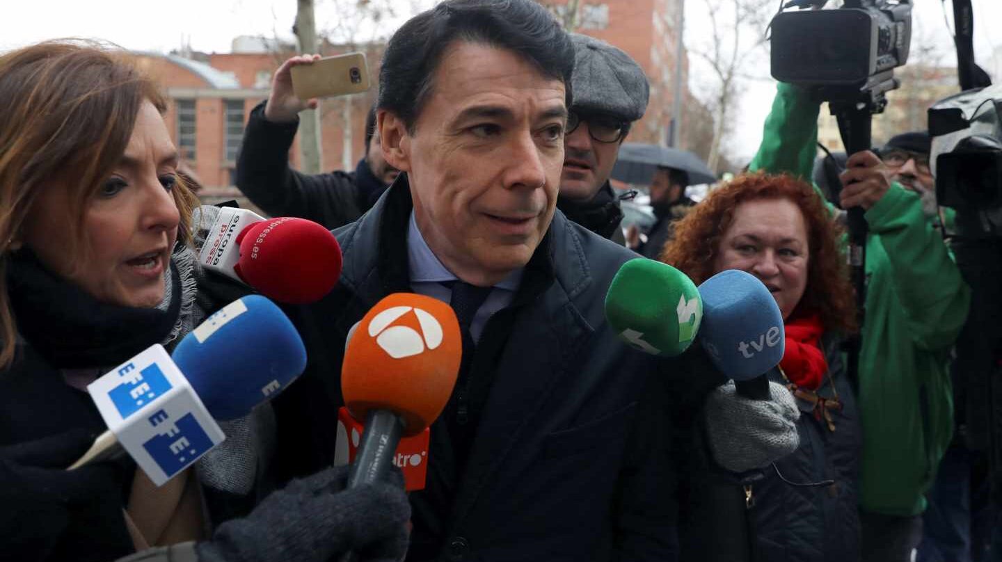 Ignacio González, en los Juzgados de Plaza de Castilla.