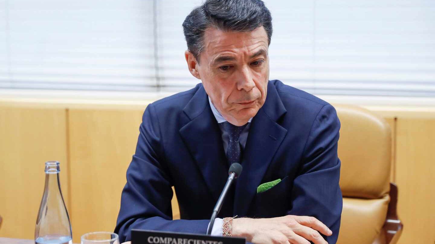 Ignacio González durante su comparecencia en la Asamblea de Madrid
