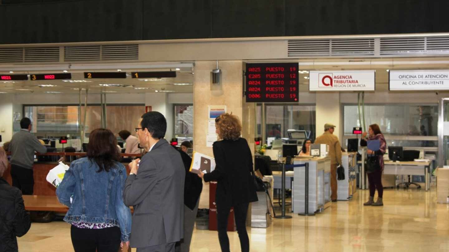 Oficina de la Agencia Tributaria en Murcia.