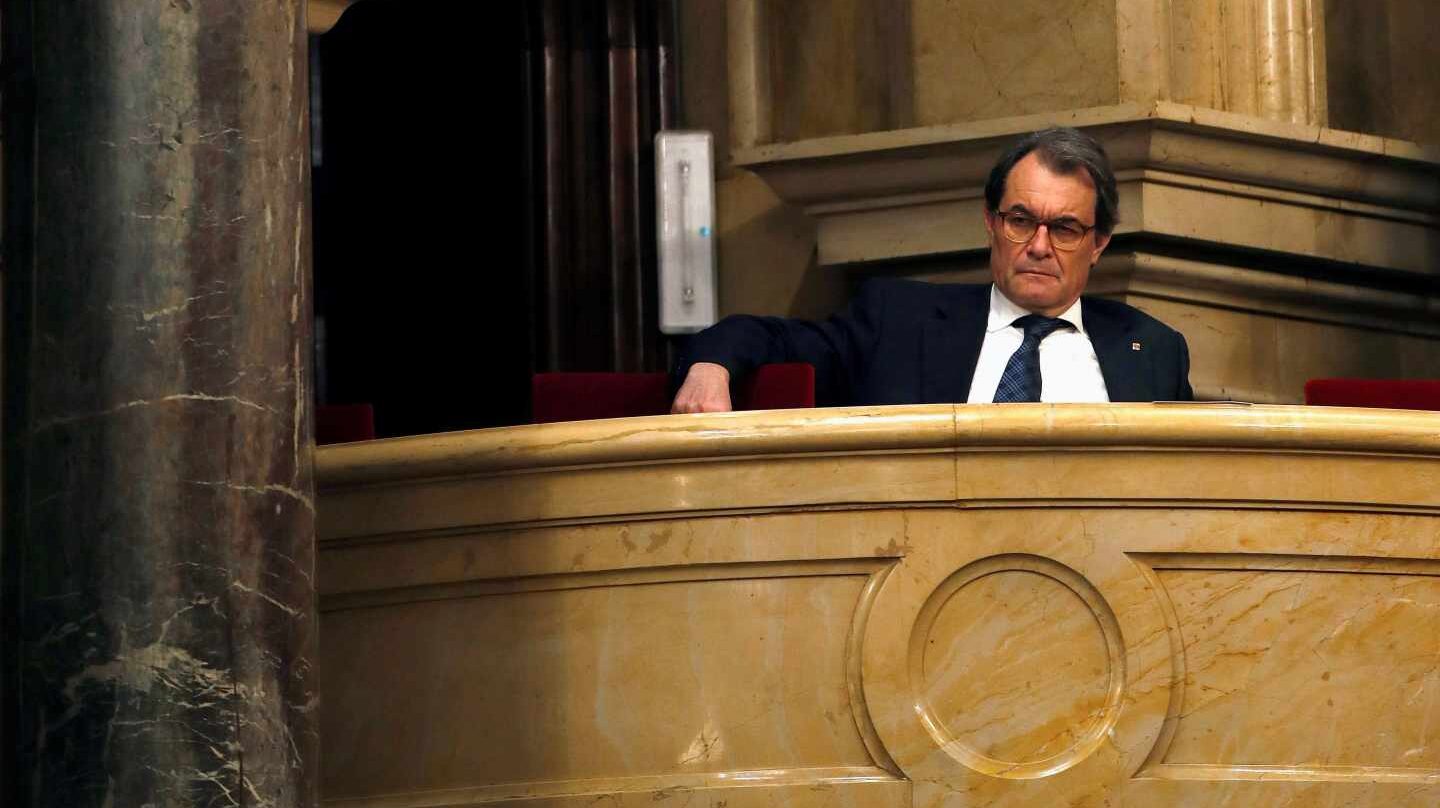 Artur Mas, en el Parlament de Cataluña.