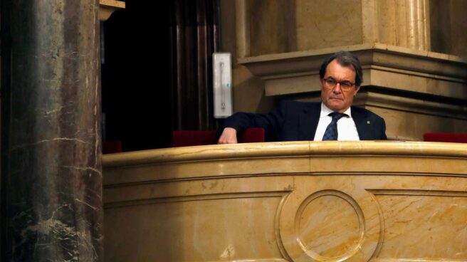 Artur Mas, en el Parlament de Cataluña.