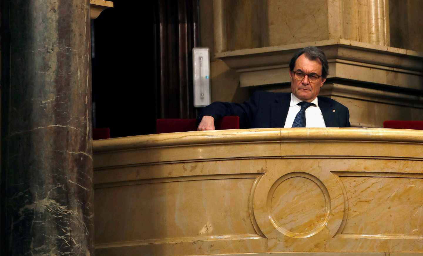 Artur Mas, en el Parlament de Cataluña.