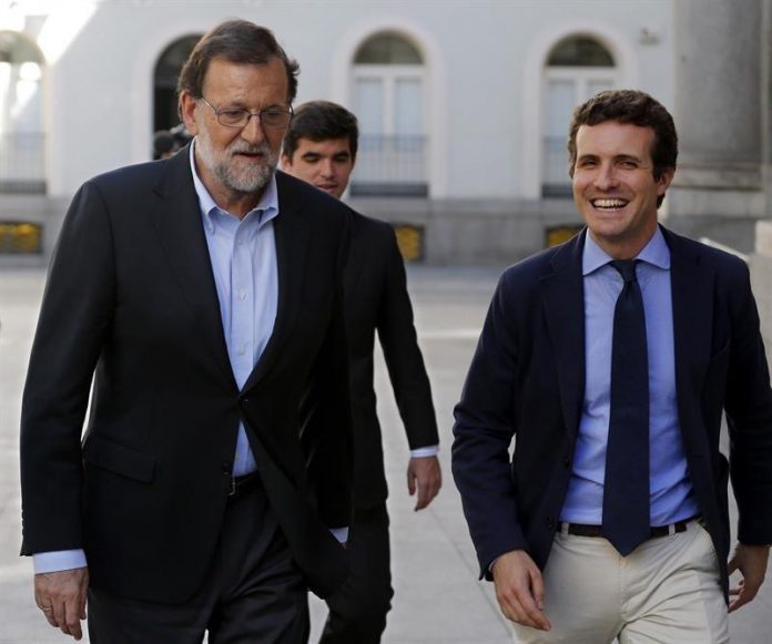 Mariano Rajoy y Pablo Casado