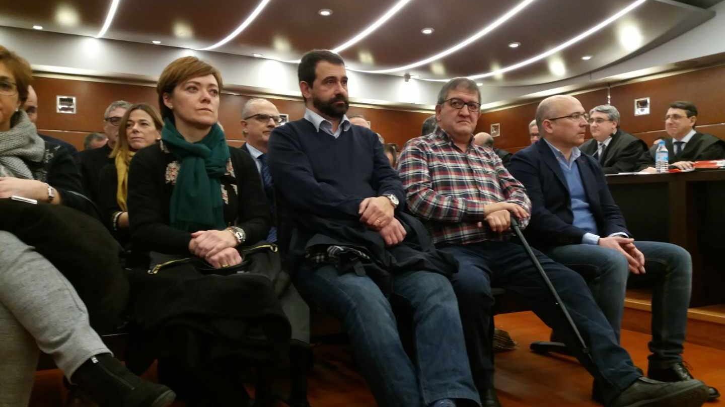Ex altos cargos del PNV declaran ante el juez por el 'Caso de Miguel'.
