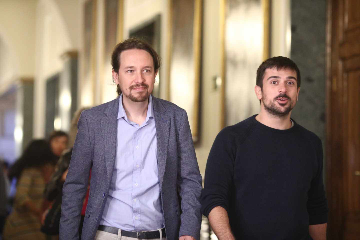 Pablo Iglesias y Ramón Espinar.