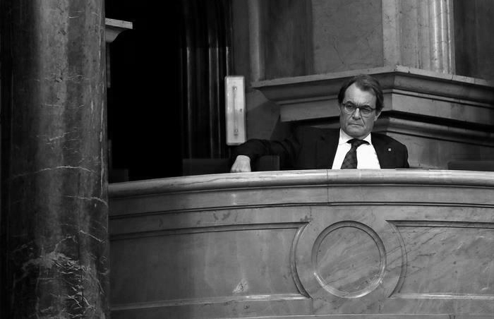 Artur Mas, en el Parlament de Cataluña.