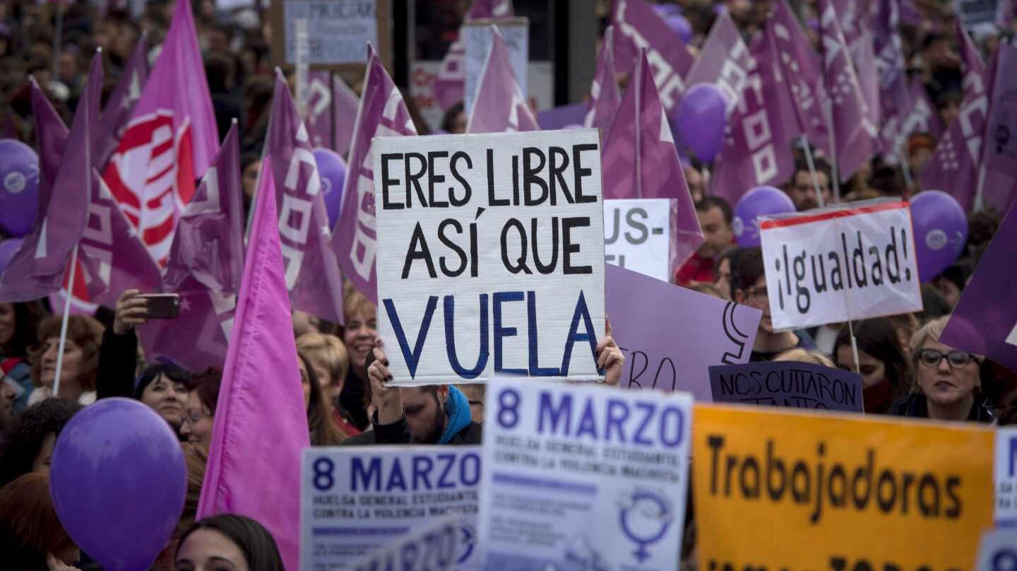 Manifestación feminista en Madrid.