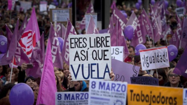 Manifestación feminista en Madrid.