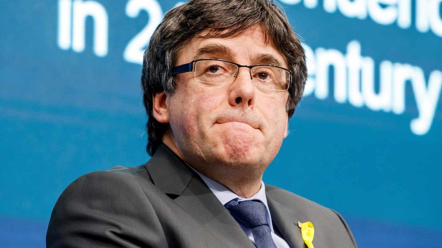 El expresidente de la Generalitat de Cataluña Carles Puigdemont participa en un debate sobre la cuestión de la independencia en Europa en el siglo XXI, en el Instituto de Altos Estudios Internacionales de Ginebra, Suiza