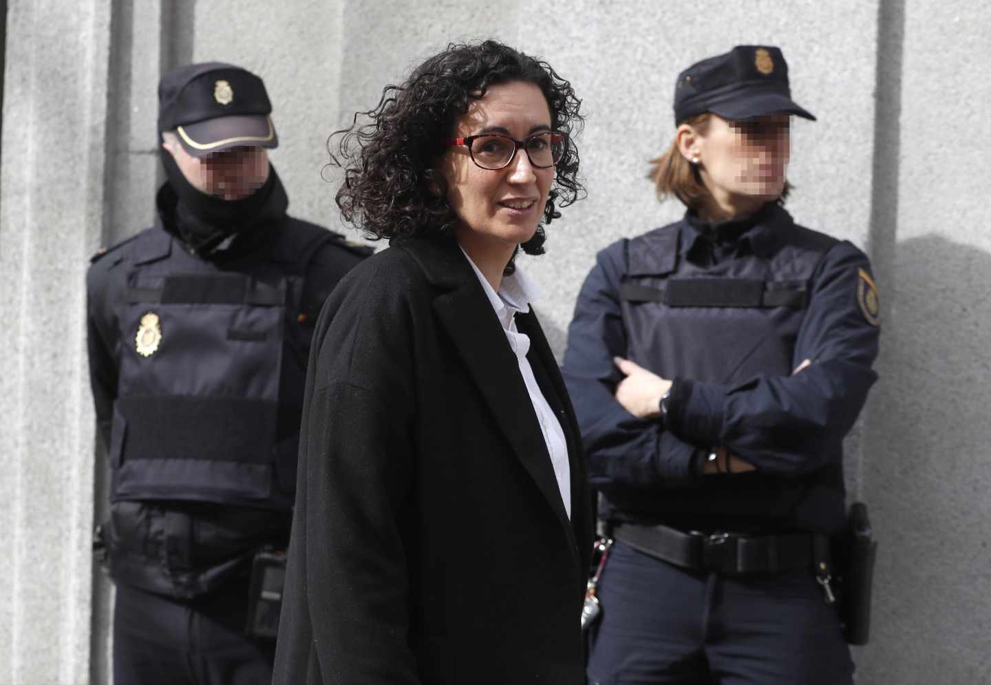 Marta Rovira, entrando en el Tribunal Supremo en 2018