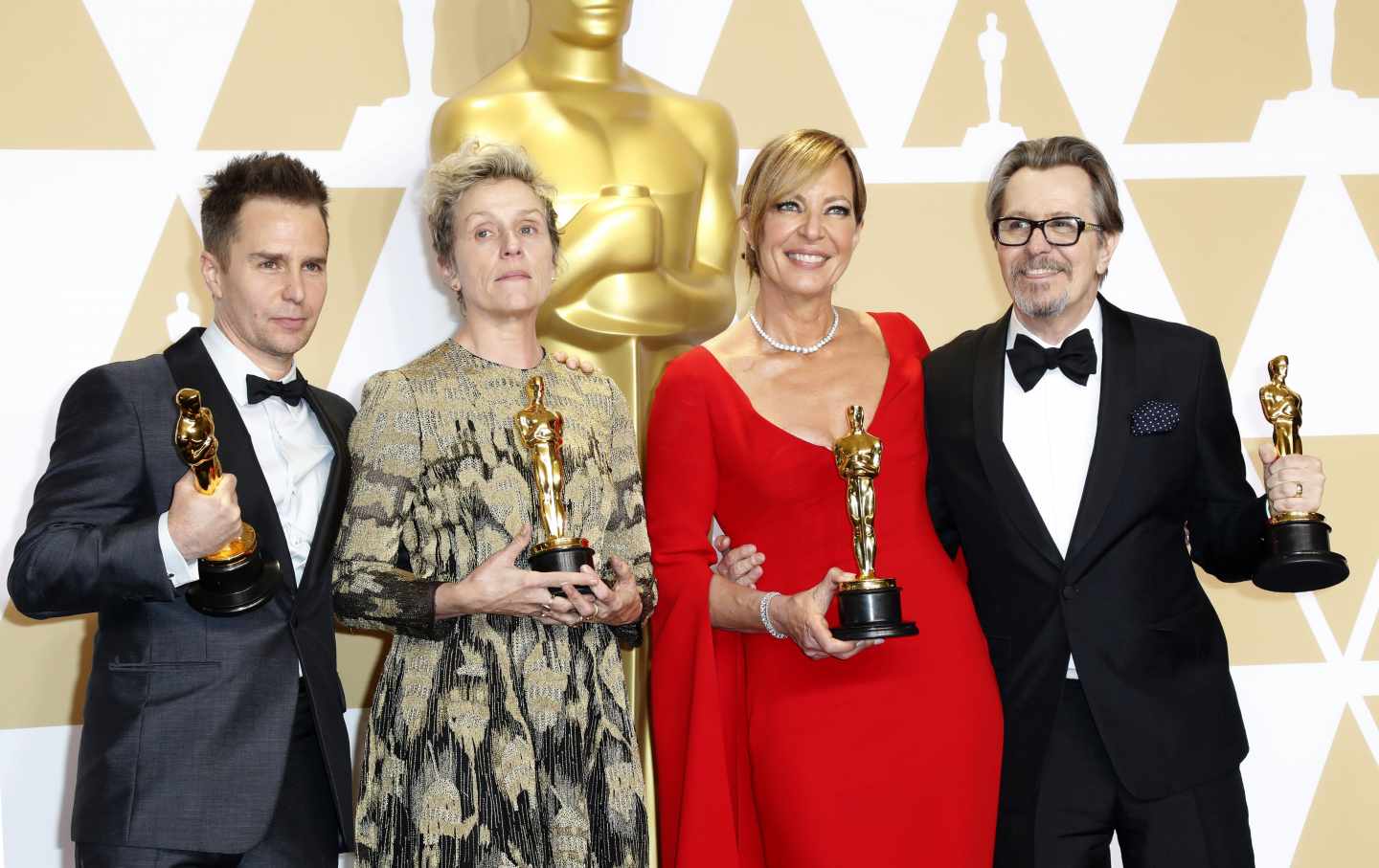 Sam Rockwell, Frances McDormand, Allison Janney y Gary Oldman