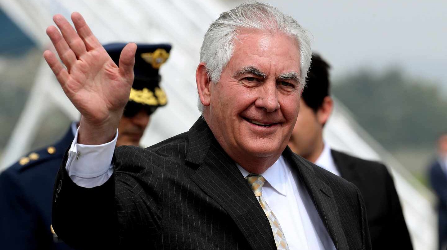Rex Tillerson en un viaje reciente a Colombia.