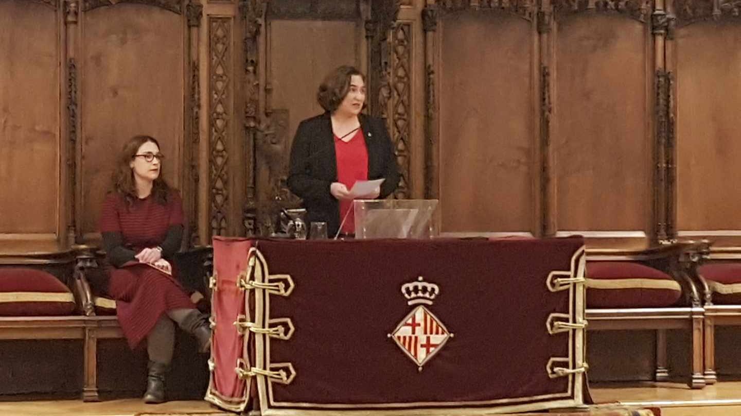 La alcaldesa de Barcelona, Ada Colau.