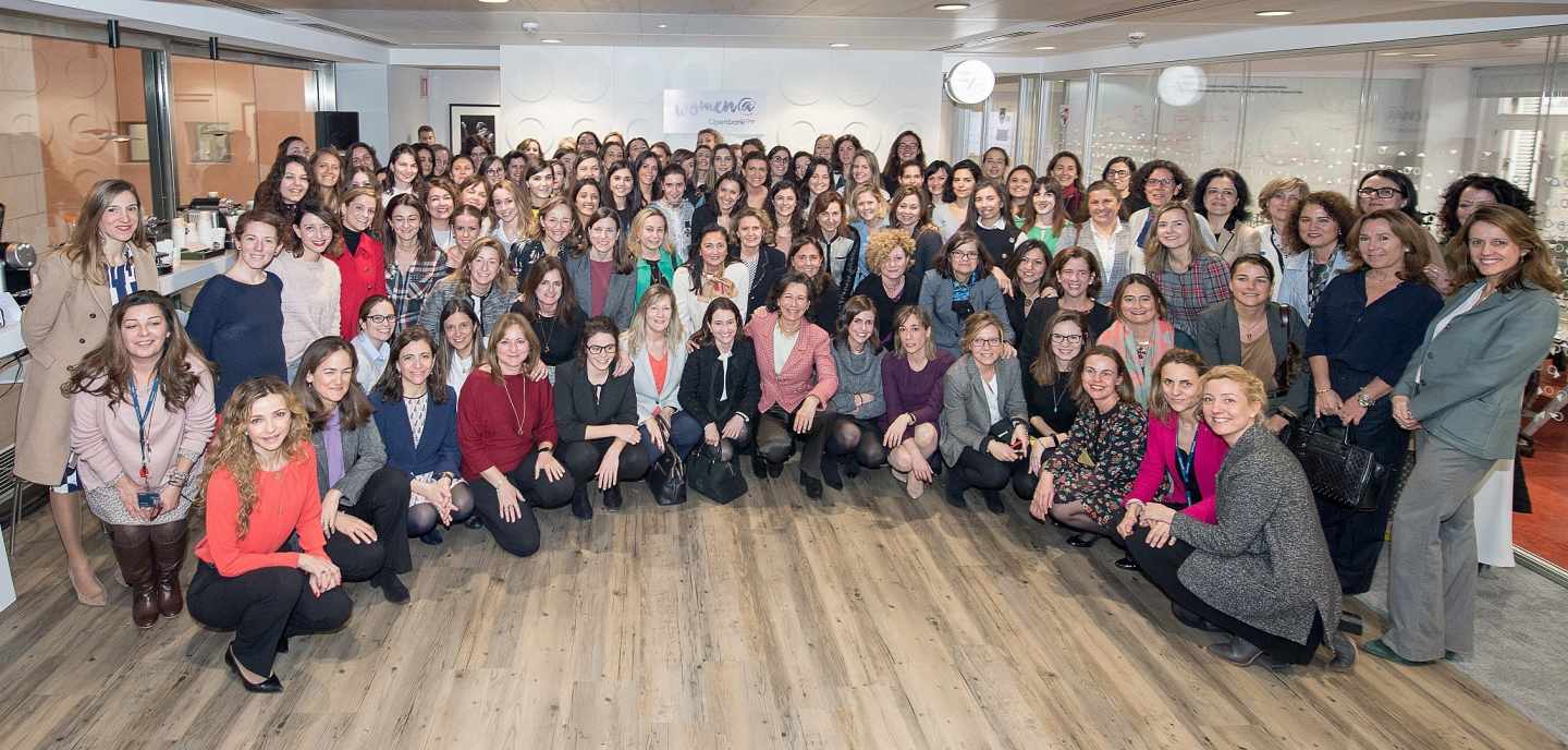 Ana Botín, presidente del Banco Santander, en el Día de la Mujer.