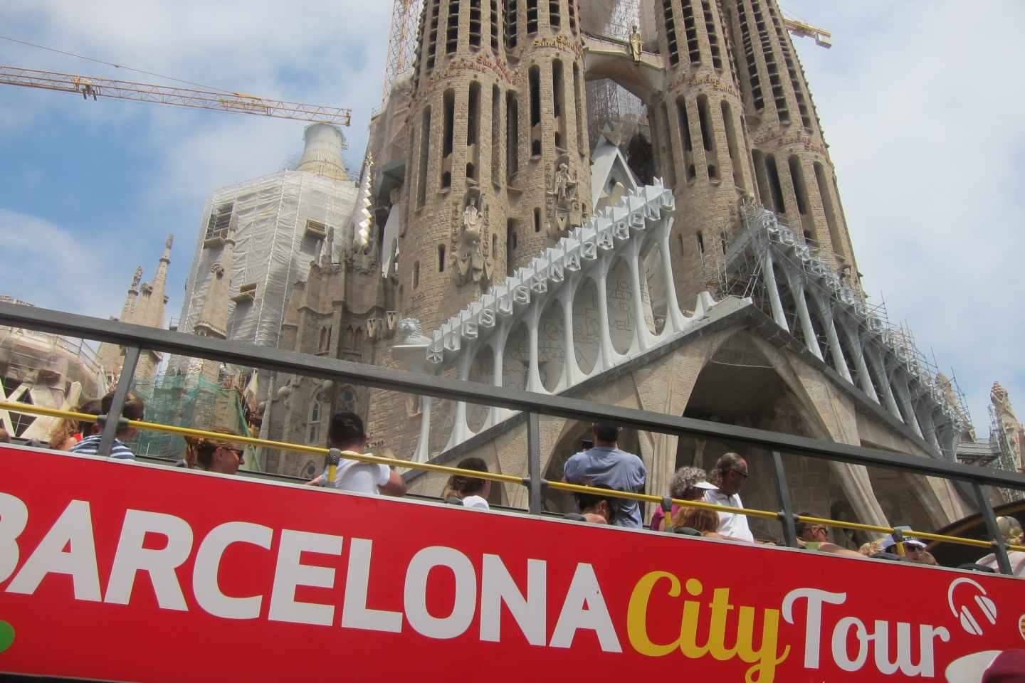 Turistas de visita en Barcelona.