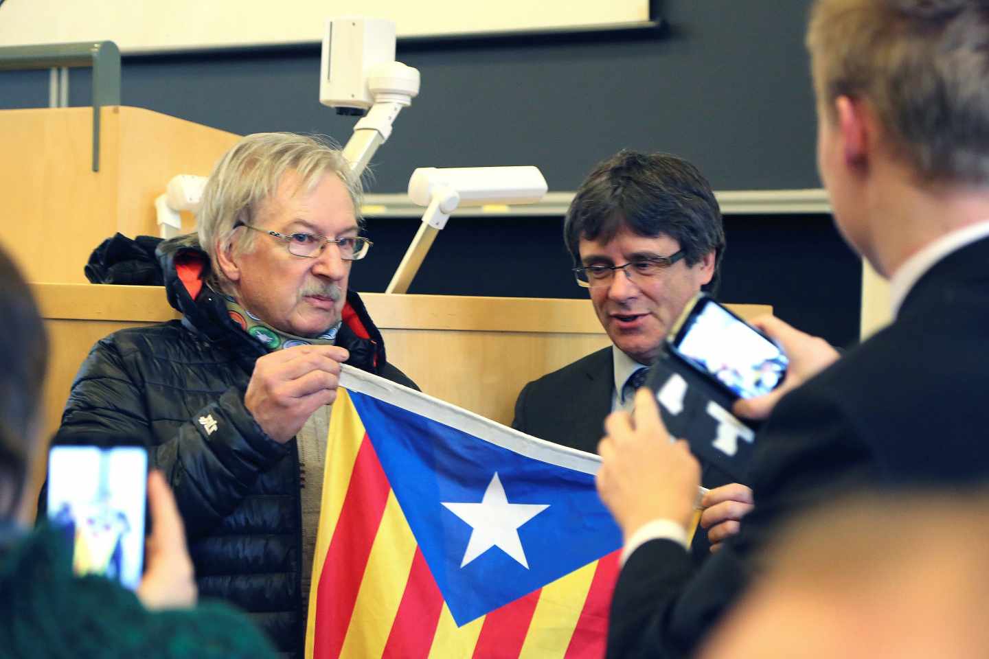 Carles Puigdemont, este viernes en Helsinki.