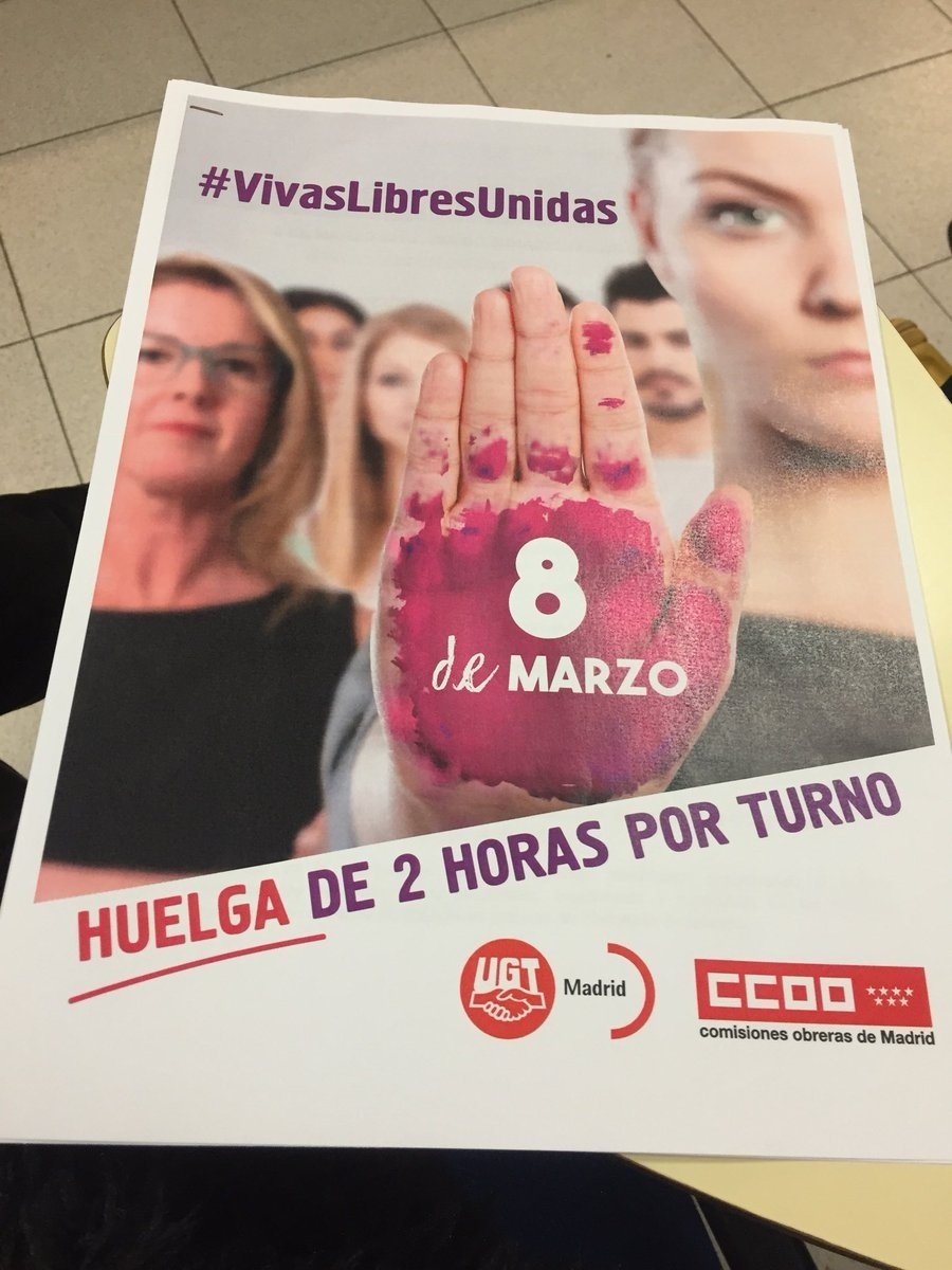 Cartel de la huelga feminista.