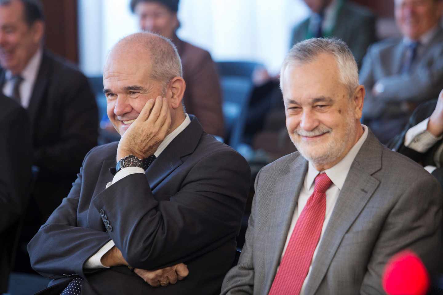 Manuel Chaves y José Antonio Griñán, durante el juicio del Caso ERE.