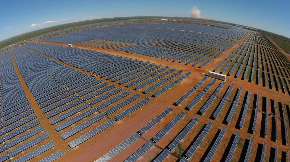 Una planta fotovoltaica.