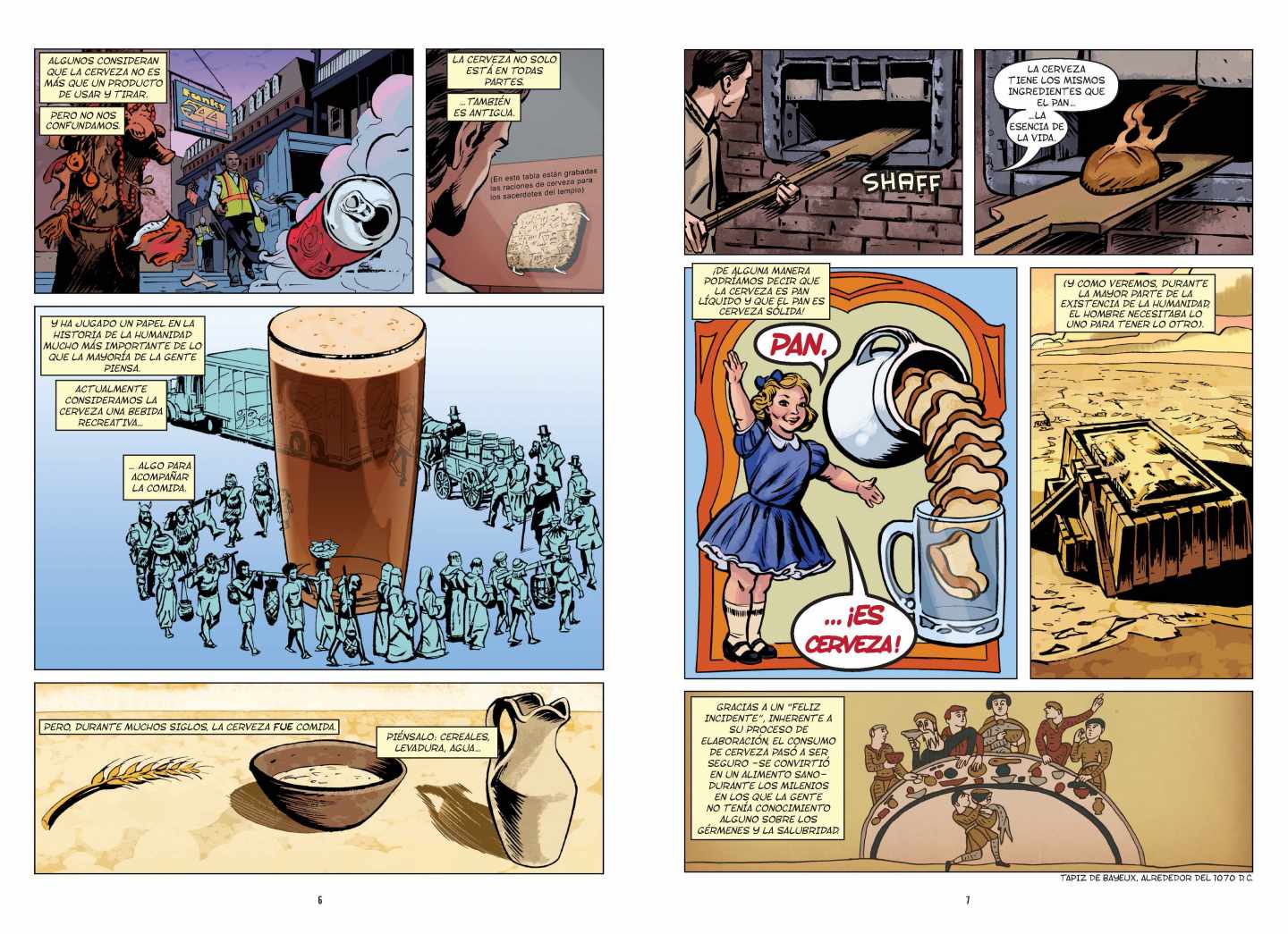 La historia en cómic de la cerveza