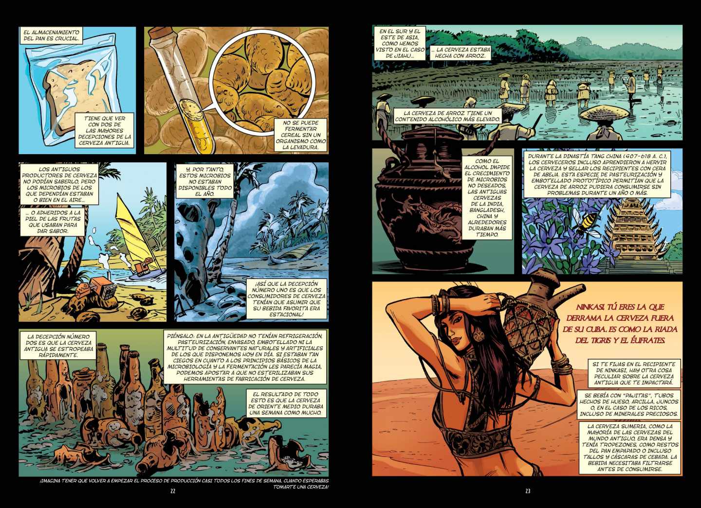 La historia en cómic de la cerveza