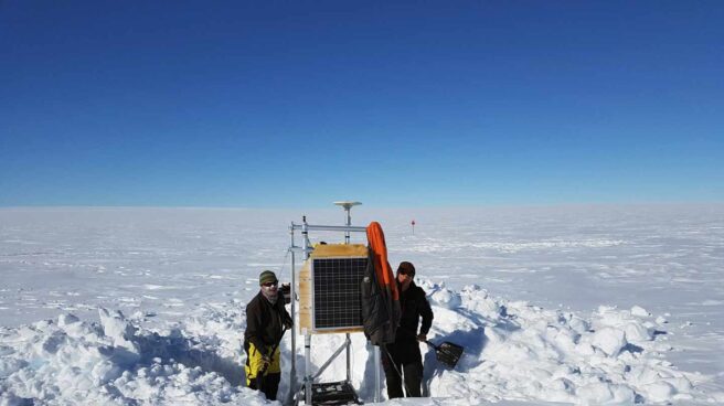 investigación en el Glaciat totten Investigación en el glaciar Totten.