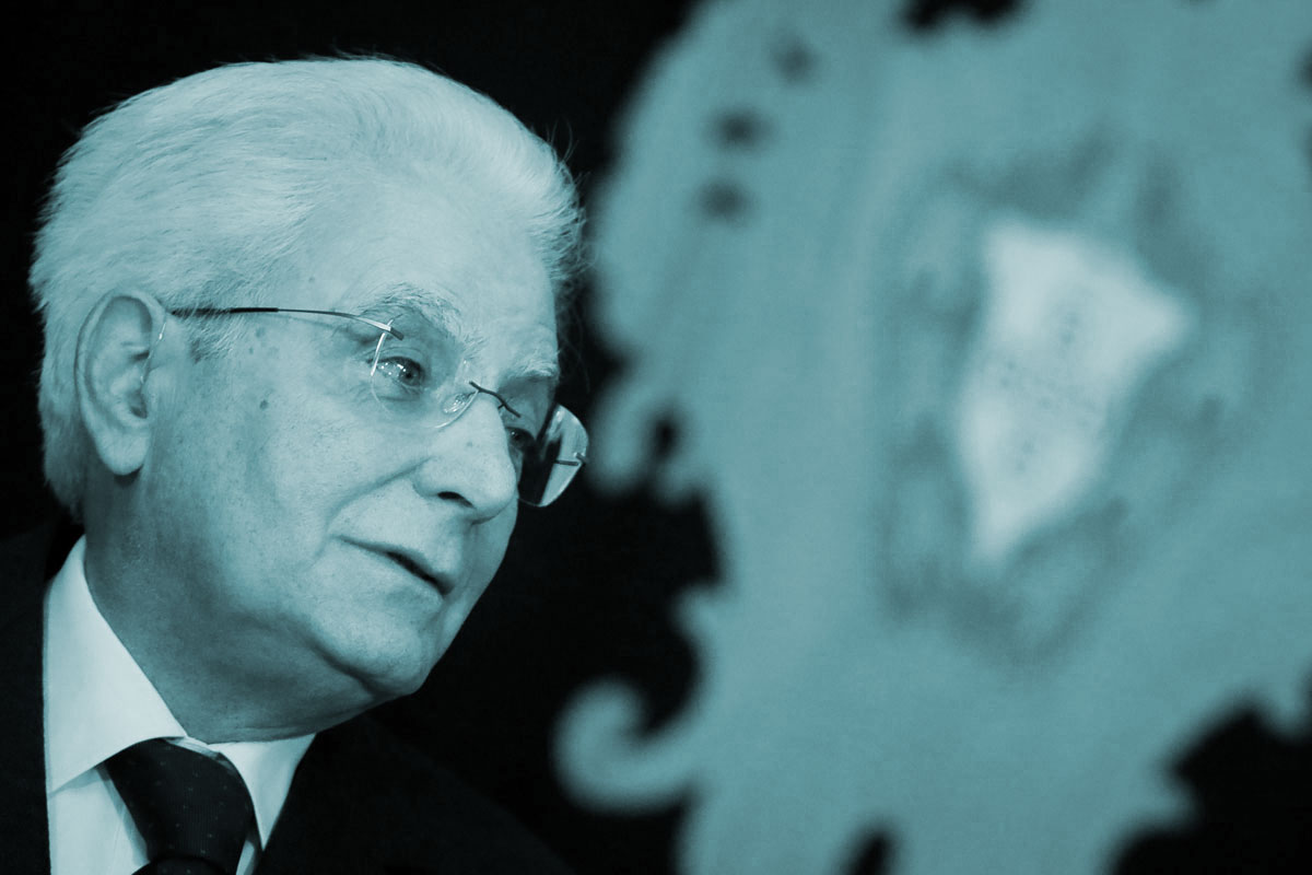 Sergio Mattarella, el Presidente de la República italiana.