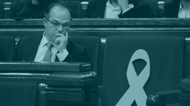 jordi turull pleno investidura parlament El diputado de JxCat Jordi Turull, durante el pleno de investidura del Parlament.