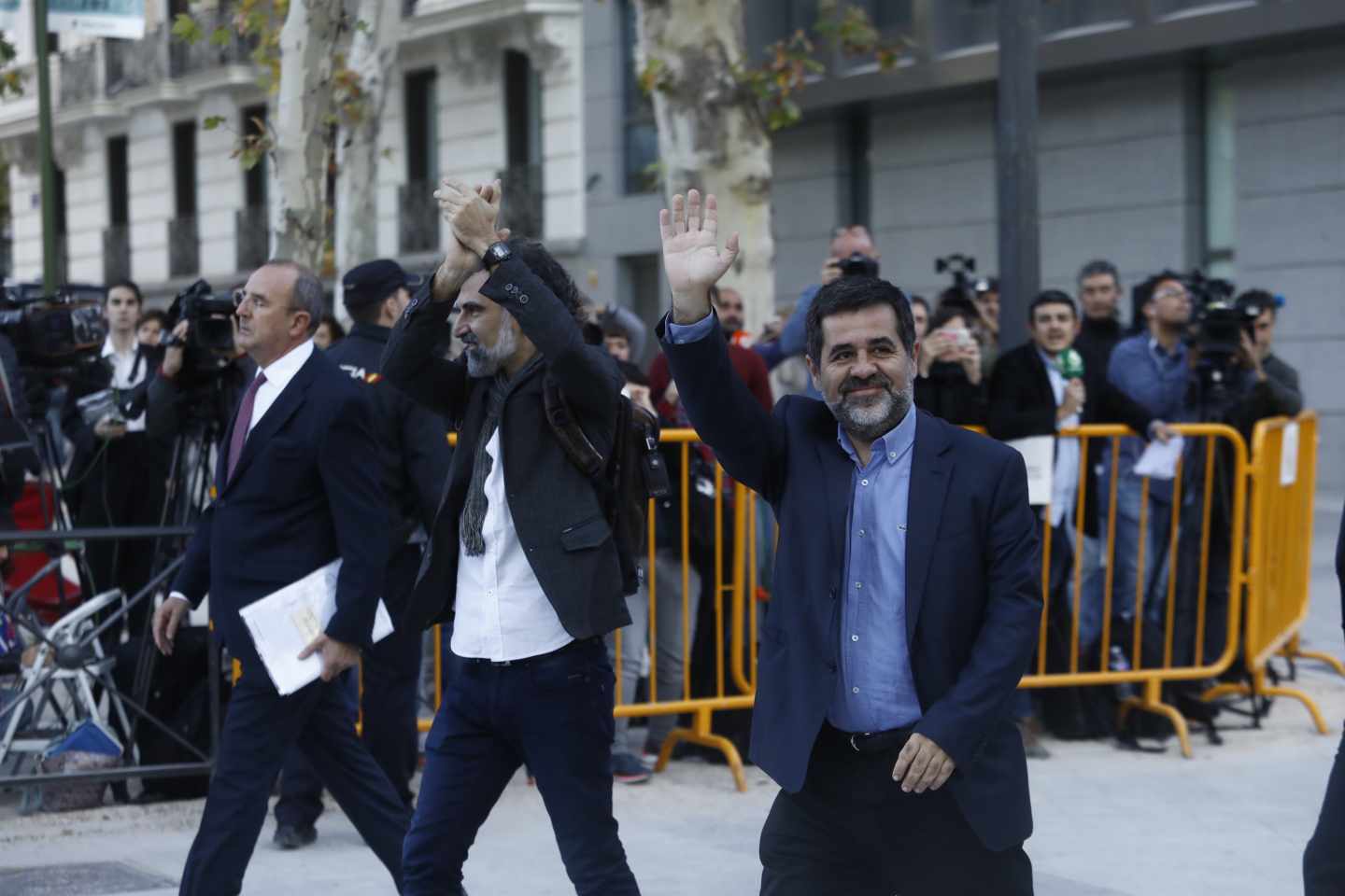 Jordi Sánchez a su llegada a la Audiencia Nacional el pasado octubre.