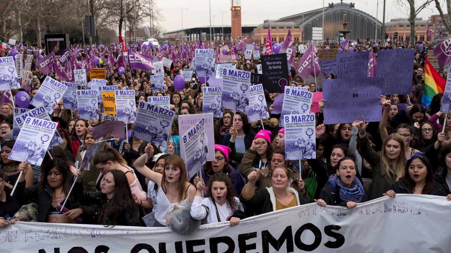 La manifestación de Madrid, en la plaza de Atocha.