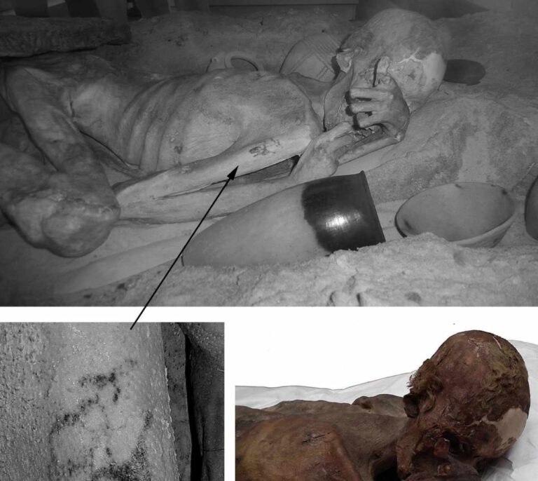 Momias egipcias de hace 5.000 años muestran tatuajes figurativos