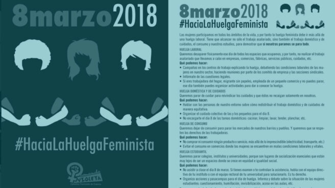 Cartel de la huelga del 8 de Marzo.