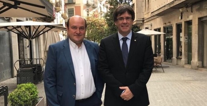 Andoni Ortuzar y Carles Puigdemont en una imagen de archivo
