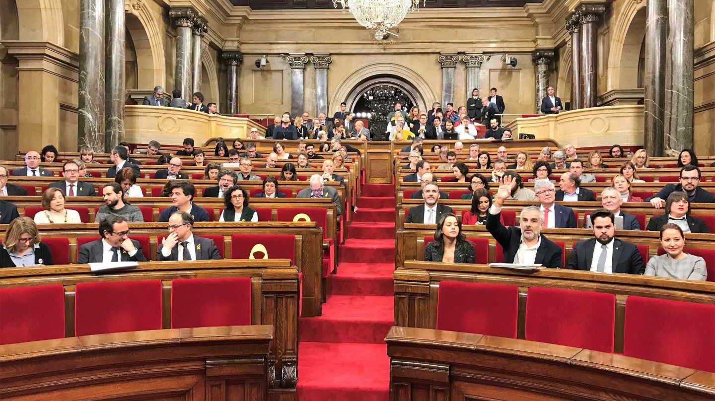 Pleno del Parlament de Cataluña.