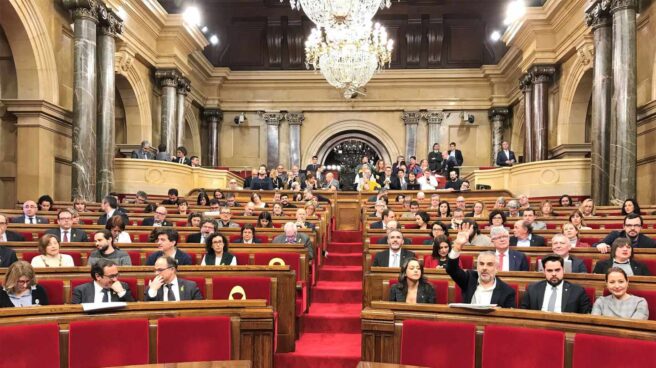 parlament cataluna Pleno del Parlament de Cataluña.